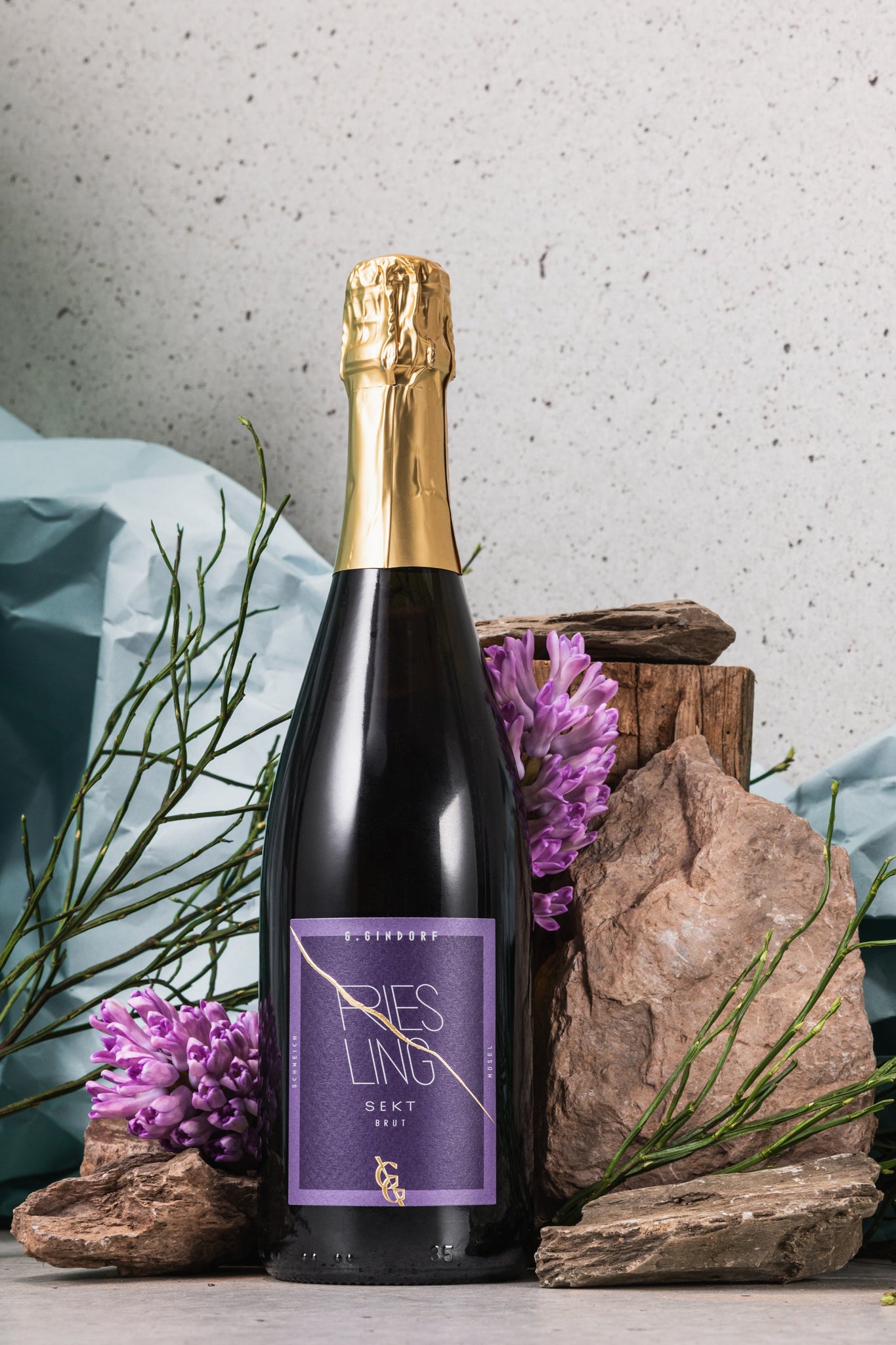🥂 Sparkling Time – Unser Riesling Sekt Brut in Goldlaune